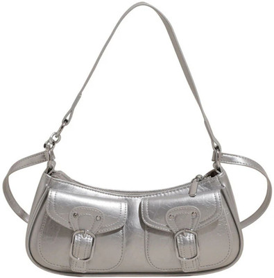 Bauge Bags Silver Sling Bag JUICY POCKET Y2K BAGUETTES