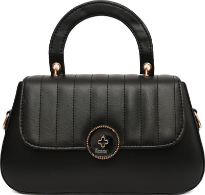 kunnu Black Sling Bag Hand-Held & Stylish Sling Bags for Women Adjustable Strap and Magnetic Flap