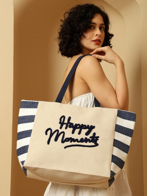 ENSAC Women Blue, White Tote