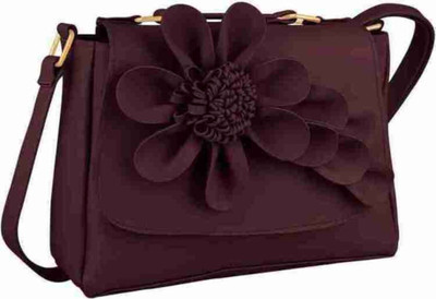 house of common Maroon Sling Bag HAMZACLETO ALR1_GY_12