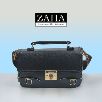 ZAHA Black Sling Bag Heritage Sling Bag