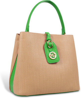 Magnolia Green Shoulder Bag Royal Handbag | Elegant Textured Spacious Interior & Metal Feet