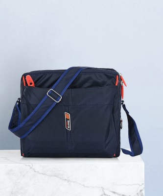 Tropsy Blue Sling Bag Men Sling Bag Cross body Men’s Sling Messenger Bag for Travel Office / Business