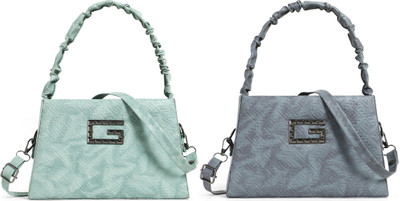 Zaxcer Green, Grey Sling Bag Beautiful Sling Bags for women and girls(Pack of 2)