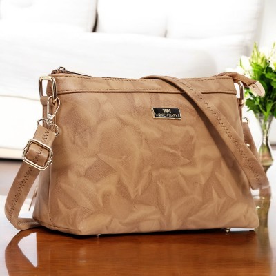 Women Marks Beige Sling Bag NSB-04-LEAF