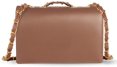 KAVRIXA Brown Sling Bag Brown Designer Faux Leather Handbag For Women And Girls KX-HB46