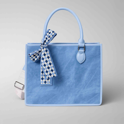 LINO PERROS Blue Tote Women Blue Tote Bag