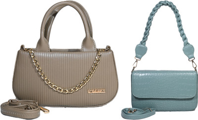 Despacito Khaki, Clear Sling Bag Fashionable sling bag(Pack of 2)