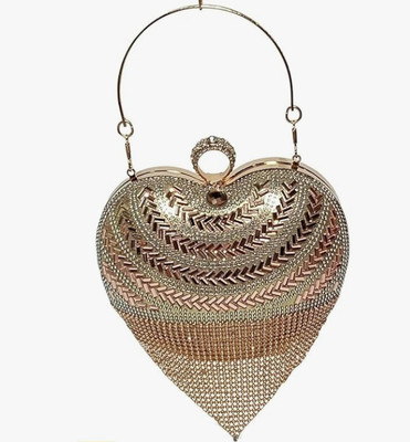 Lakura Women Gold Hand-held Bag