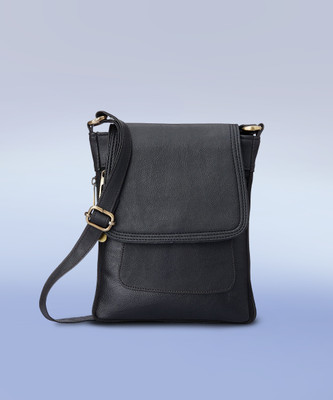CRYSTLE Black Sling Bag SB CL BG 45