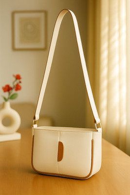 ZAALIQA White Sling Bag Classic Beige Shoulder Bag