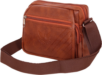 Bagzenia Tan Sling Bag Men Sling Bag Stylish Cross Body Sling bag