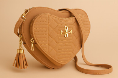 AURELIN Brown Sling Bag HEART-05