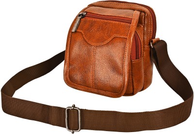 zaiko Tan Sling Bag Small Travel Multipurpose Shoulder Sling Pouch Bag-TAN