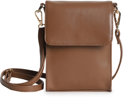 Fastrack Tan Sling Bag Solid