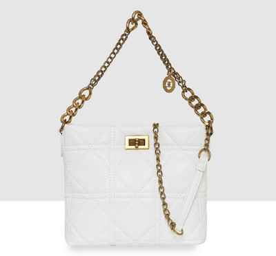 ESBEDA White Sling Bag Chain Handle Sling Bag