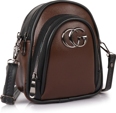 Beauty Queen Brown Sling Bag Stylish New Latest Design Unique Classy Shoulder Crossbody Sling Bag For Women