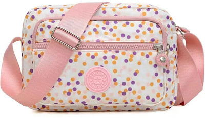 MISTYCDEP Pink, Purple Shoulder Bag Crossbody Purse for Women, Nylon Waterproof Shoulder Purse, Messenger