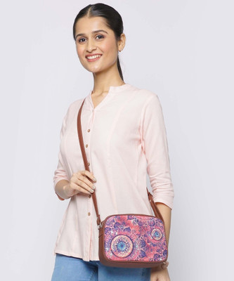 ZOUK Multicolor Sling Bag Printed Sling Bag for Women
