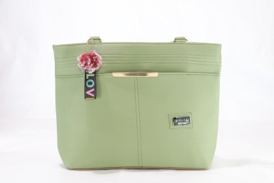 Classy Bella Green Hand-held Bag New Trendy & Fancy Ladies Bag With Unique Look