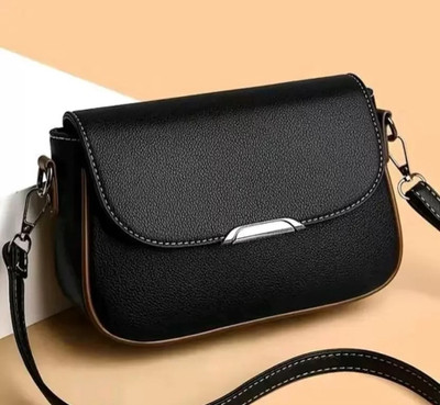 EVOLIC Black Sling Bag Black Women Sling Bag Trendy sling bag for women