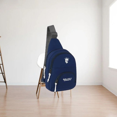 Galaxy Craft Blue Sling Bag Sling Bag for Men Stylish Casual Travel Office College Shoulder Crossbody Bag