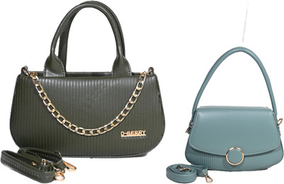 Despacito Clear, Green Sling Bag Girls sling bag(Pack of 2)