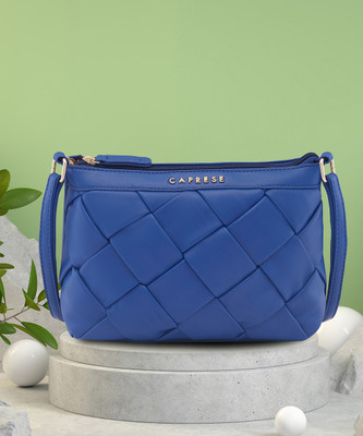 Caprese Blue Sling Bag Merlin Sling Bag | Handbag for Women | Blue (Medium)