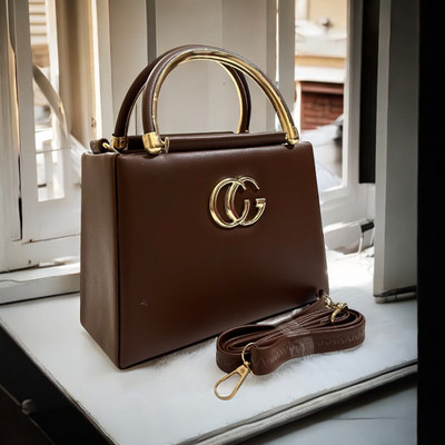 Carissa Brown Sling Bag Classy Stylish Sling Bag With long adjustable straps