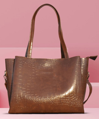 FIAGO Tan Tote Stylish Women’s Fashion Tote Shoulder Bag | Travel & College | Ladies Handbag