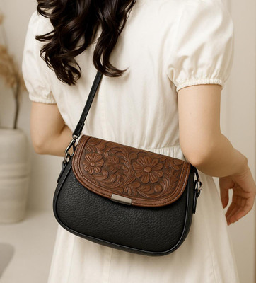 LIZIQI Black Sling Bag Trendy korean Sling Bags for women