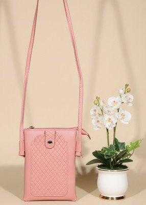 DONICY Pink Sling Bag Classy mobile pouch sling