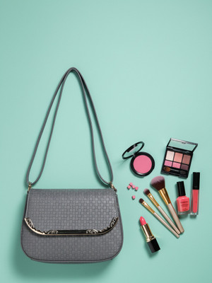 DONICY Grey Sling Bag Sling bag for girls