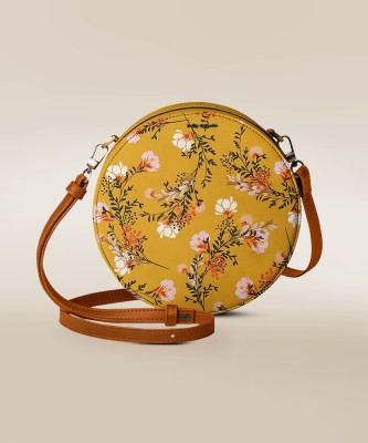 DailyObjects Multicolor Sling Bag Mustard Flowers - Orbis Crossbody Bag