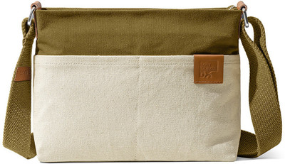 DailyObjects Khaki Sling Bag Natural White - Olive Sunday Crossbody
