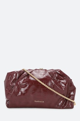 VAN HEUSEN Maroon Hand-held Bag Clutches