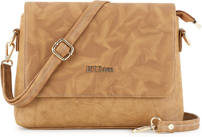 BFTPRIME Beige Sling Bag BFT 07 FLAP TAN