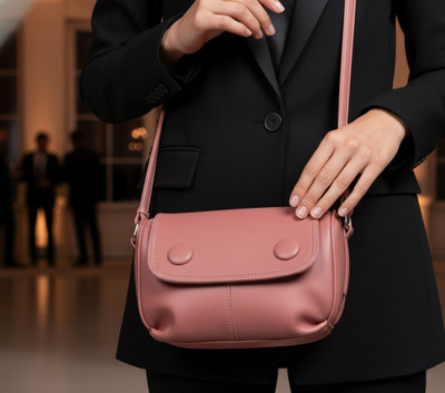 Leather Land Pink Sling Bag Gorgeous Grape Pink