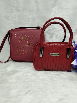 SIZI CREATION Red Shoulder Bag SZ0070(Pack of 2)