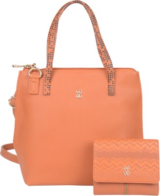 Baggit Women Orange Hand-held Bag(Pack of: 2)