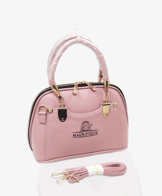 magnifique Pink Sling Bag Peach Women Sling Bag / Handbag - Regular Size PU