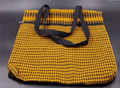 BCollectns Black, Yellow Tote Hand made new style cotton tote bag for girls/women