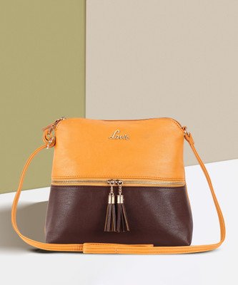 LAVIE Yellow Sling Bag Tassel Dome Sling Bag