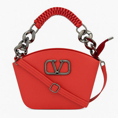 ITALISH Red Messenger Bag Womens PU Leather Crossbody Handbag With Detachable Strap 20x16x6 cm