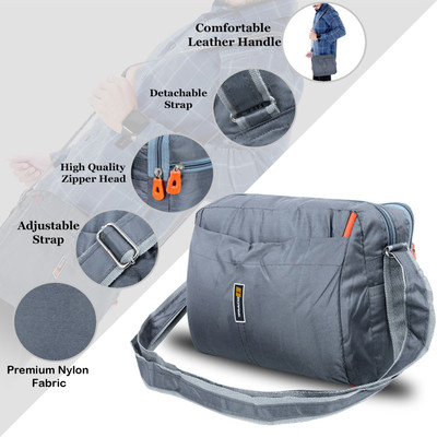 SJ Enterprises Grey Sling Bag Bag Cross body Men’s Sling Messenger Bag for Travel / Office / Business / Cash
