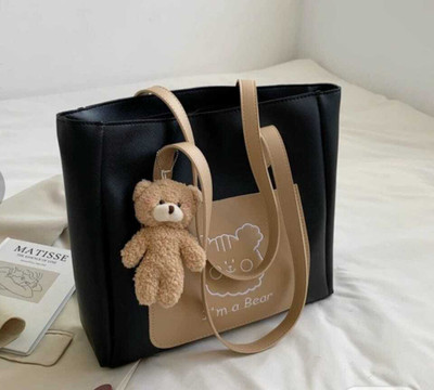 SSAZU Black Shoulder Bag Handbag