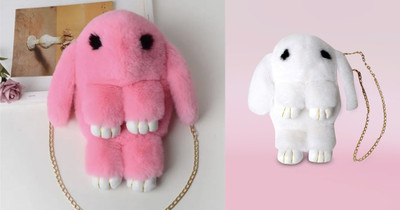 Nappmall Pink, White Sling Bag Cute Rabbit Sling Bag For Women(Pack of 2)