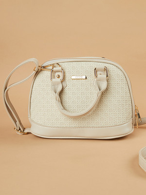 CODE by Lifestyle Grey Hand-held Bag Structured Handheld Bag