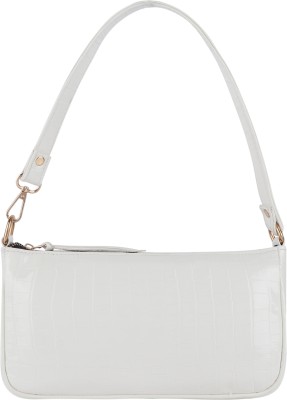 LEKHX White Shoulder Bag Baguette Bags