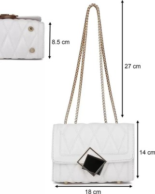 Tatuaa White Sling Bag Sling Bag For Women's/Girls